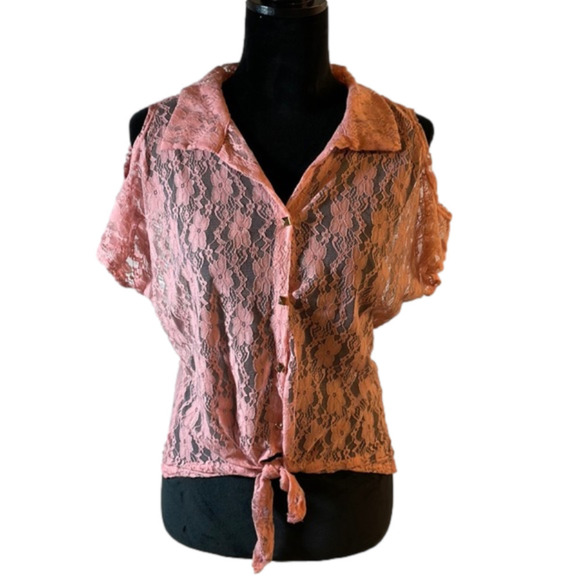 CHARLOTTE Russe lace top size S - Picture 1 of 7